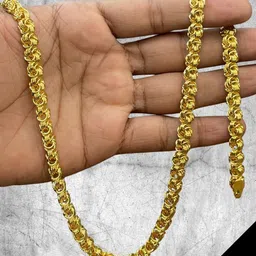 rkb sales 1gm gold plated High Quality Indian Polished chain men Gold-plated Plated Alloy Chain-picture-14