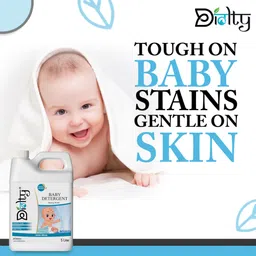 diolty Baby Liquid Laundry Detergent Anti-Bacterial washing liquid for Baby Clothes Aqua Liquid Detergent image 2