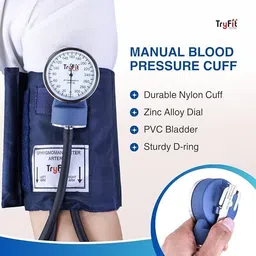 TryFit Sphygmomanometer | Manual Blood Pressure Monitor| Clinically Accurate Analog Bp Monitor image 2