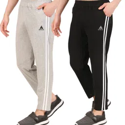 clomax Pack of 2 Men Colorblock Multicolor Track Pants-picture-15