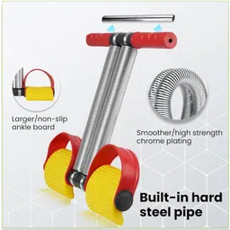 quick fit Fitness Slimming Equipment,Pull Rope Dual Spring Tension Foot Pedal Sit Up for Ab Exerciser image 2