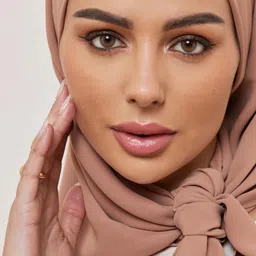 urshia Solid Georgette Women Beige Scarf image 3