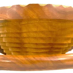 akinakrafts akina Krafts fruit and vegetable basket made with Original Sheesham Wood Wooden Fruit & Vegetable Basket image 3