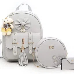 envato women backpack combo in Grey color Backpack-picture-30