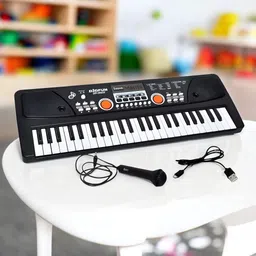 kid kraze 49-Keys Musical Piano with Mic for Kids Analog Portable Keyboard for Kids_A571 image 1