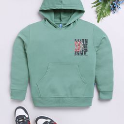 Here&Now X Game Begins Boys Typography Printed Pure Cotton Hooded Sweatshirt-picture-34
