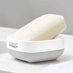 joseph joseph Plastic 70511 Slim Compact Soap Dish With Drain, Grey image 1