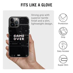 DailyObjects Black & White Game Over iPhone 11 13 Pro Max Back Case image 2