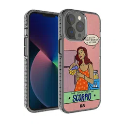 DailyObjects Pink & Orange Printed Scorpio Stride 2.0 iPhone 13 Pro Phone Back Case-picture-29