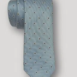The Tie Hub Men Woven Designed Silk Broad Tie image 2