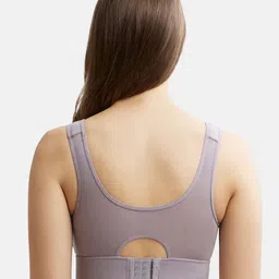 Jockey Full Coverage Lightly Padded Anti Odour Workout Bra Anti Microbial image 3