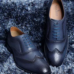 LOUIS STITCH Men Textured Leather Formal Brogues-picture-39