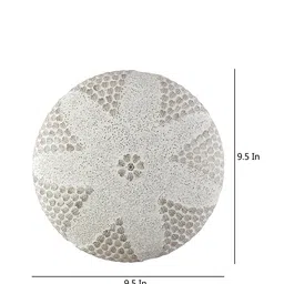Devansh White Textured Mosaic Glass Shade Ceiling Lamp With Iron Base image 4