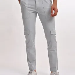 levi's Men's 511 Slim Fit Light Grey Cargo Trousers image 3