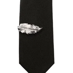 The Tie Hub Men Brass Feather Tie Pin image 1