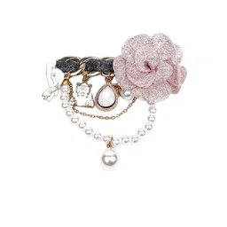ODETTE Floral Embellished Brooch-image-28