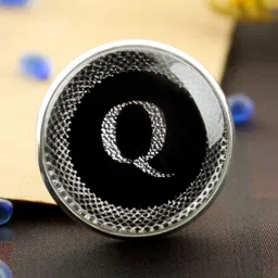 Kavove Men Alphabet Q Lapel Pin Brooch image 1