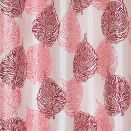 Cortina Maroon & White 2 Pieces Quirky Printed Door Curtains image 2