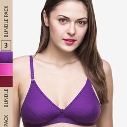Docare Pack Of 3 Non Padded & Non-Wired Bra-picture-32
