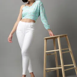 SHOWOFF Women Abstract Printed Crop Trop image 5