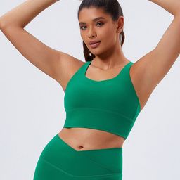 LULU & SKY Scoop Neck Sleeveless Sports Tank Crop Top-picture-17