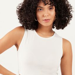 Athena White Cut Out Details Tank Crop Top-picture-10