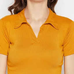 Clora Creation Shirt Collar Short Sleeves Regular Top image 3