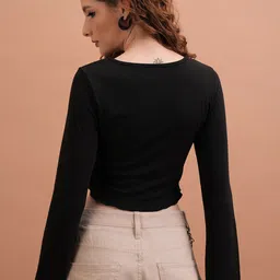 Tokyo Talkies Flared Sleeve Crop Top image 5
