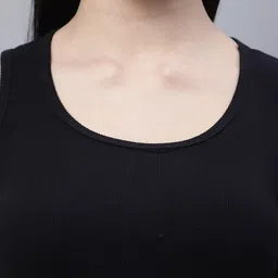 FBAR Pack Of 2 Rib Round Neck Cotton Tops image 3