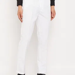VEI SASTRE Men Mid-Rise plain Smart Slim Fit Formal Trousers-picture-36