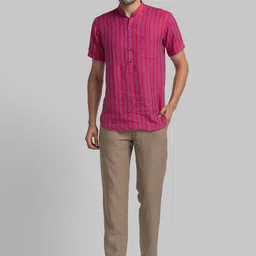 Raymond Men Pure Linen Slim-Fit Trouser image 5