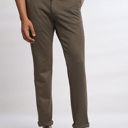 JADE BLUE Men Mid-Rise Cotton Trousers-picture-5
