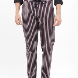 RARE RABBIT Men Striped Comfort Cotton Regular Trousers-picture-18
