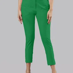 Femmora Women Solid Comfort Regular Fit Mid-Rise Regular Trousers-picture-21