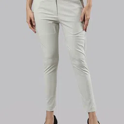 Femmora Women Comfort Straight Fit Mid-Rise Flat-Front Trousers-image-68