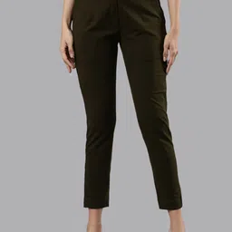 Femmora Women Sold Slim Fit Mid-Rise Cigarette Trousers-picture-27