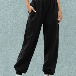 Q-rious Women Relaxed Fit High-Rise Cotton Jogger-image-72