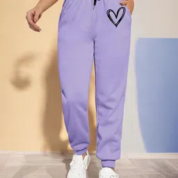 SAAHASAM Women Printed Relaxed Joggers Trousers-image-65