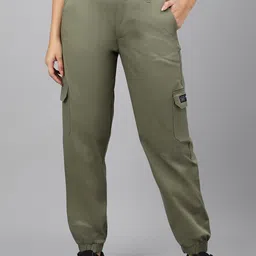 Xpose Women Comfort High-Rise Pleated Pure Cotton Joggers-picture-38