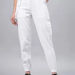 WineRed Women High-Rise Regular Fit  Joggers Trousers-image-85