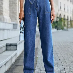 StyleCast Women Blue Loose Fit High-Rise Jeans-image-13