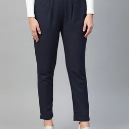 KALINI Women Regular Fit Cigarette Trousers-image-74