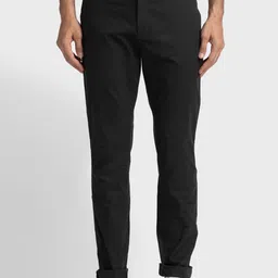 ColorPlus Men Contemporary Fit Mid-Rise Regular Trousers-image-1