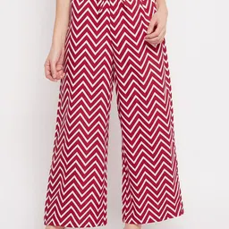 NABIA Women Printed Relaxed High-Rise Trousers-picture-23