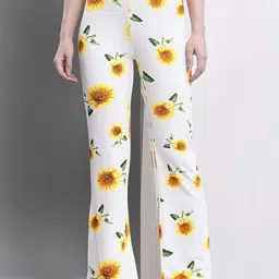 BAESD Women Floral Printed Relaxed Trousers-image-58