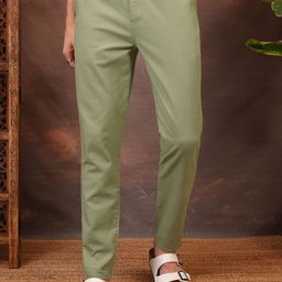 LOCOMOTIVE Men Slim Fit Mid-Rise cotton Trousers-picture-18