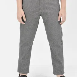 Crimsoune Club Boys Checked Slim Fit Trousers-picture-31
