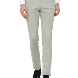 VILLAIN Smart Slim Fit Mid-Rise Formal Trousers-picture-22