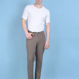 Crimsoune Club Men Mid Rise Smart Slim Fit Trousers-image-71