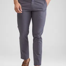ColorPlus Men Slim Fit Mid-Rise Trousers-image-29